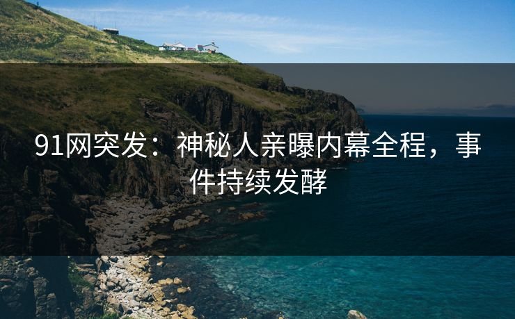 91网突发：神秘人亲曝内幕全程，事件持续发酵